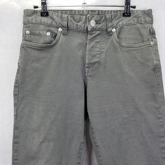 Buck Mason Jeans Maverick Slim Mens Sz 29 12oz Harbor Twill Grey Button Fly Flaw - Picture 4 of 16